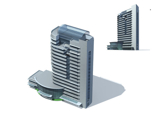 3dsmax realistic skyscraper - Multi Public Building 0095... by papandenis